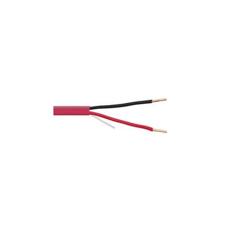 Cable Wholesale Fire Alarm / Security Cable, Red, 18/2 (18 AWG 2 Conductor), Solid, FPLR, Pullbox, 500 foot 10F5-02712TF